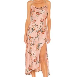 Revolve dress - Gaia Dress in Dark Blush Floral ; ASTR the label